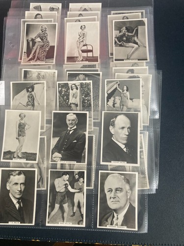 Cigarette cards beauties group - beauties,