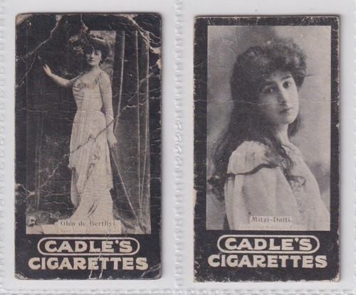 Cigarette cards actresses - cigarette,