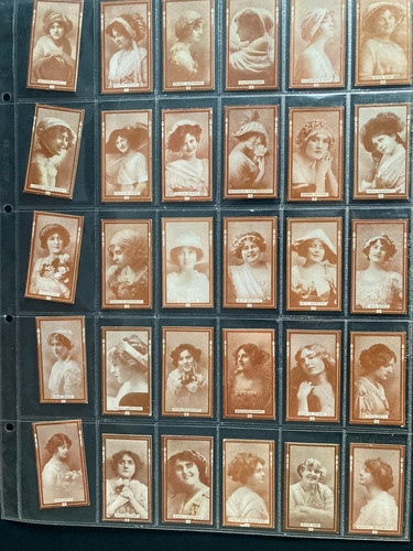 Cigarette cards beauties - cigarette,